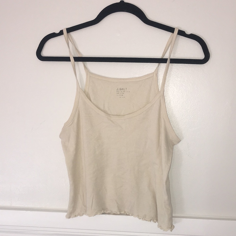 Brandy Melville light yellow tank top